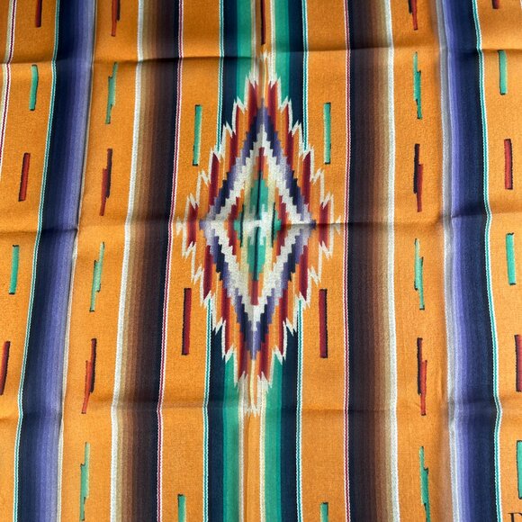 Christian Dior Vintage Silk Scarf – Navajo-Inspired Aztec Motif - Picture 3 of 13